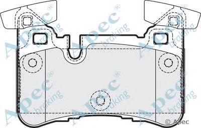 APEC BRAKING pad1769 -  Комплект тормозных колодок, дисковый тормоз